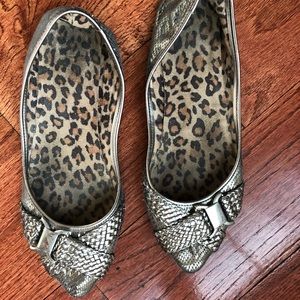 Silver flats, size 8.5